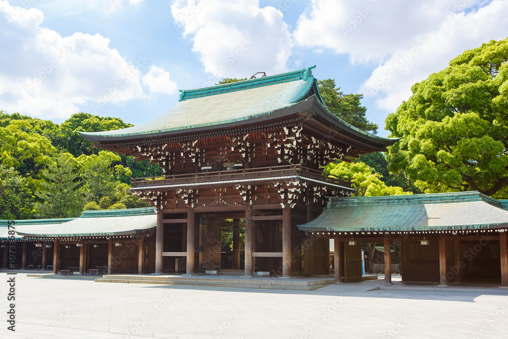 Imperial Meiji Shrine in Shibuya, Tokyo, Japan Imperial Meiji Shrine in Shibuya, Tokyo, Japan