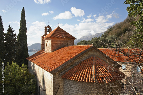 Saint Nicholas church in Praskvica Monastery. Montenegro