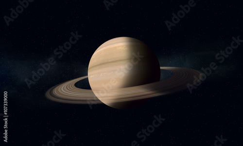 Fototapeta Naklejka Na Ścianę i Meble -  Gas Giant With Rings Saturn