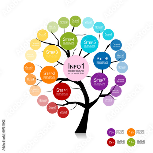 Infographic tree for your design