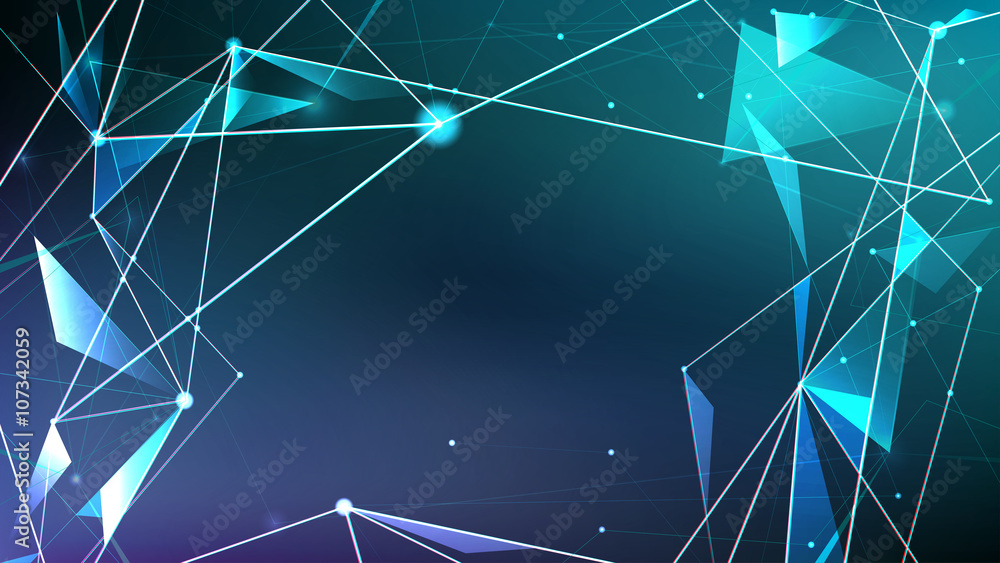 Fototapeta premium Abstract digital background, Futuristic style of the future technology