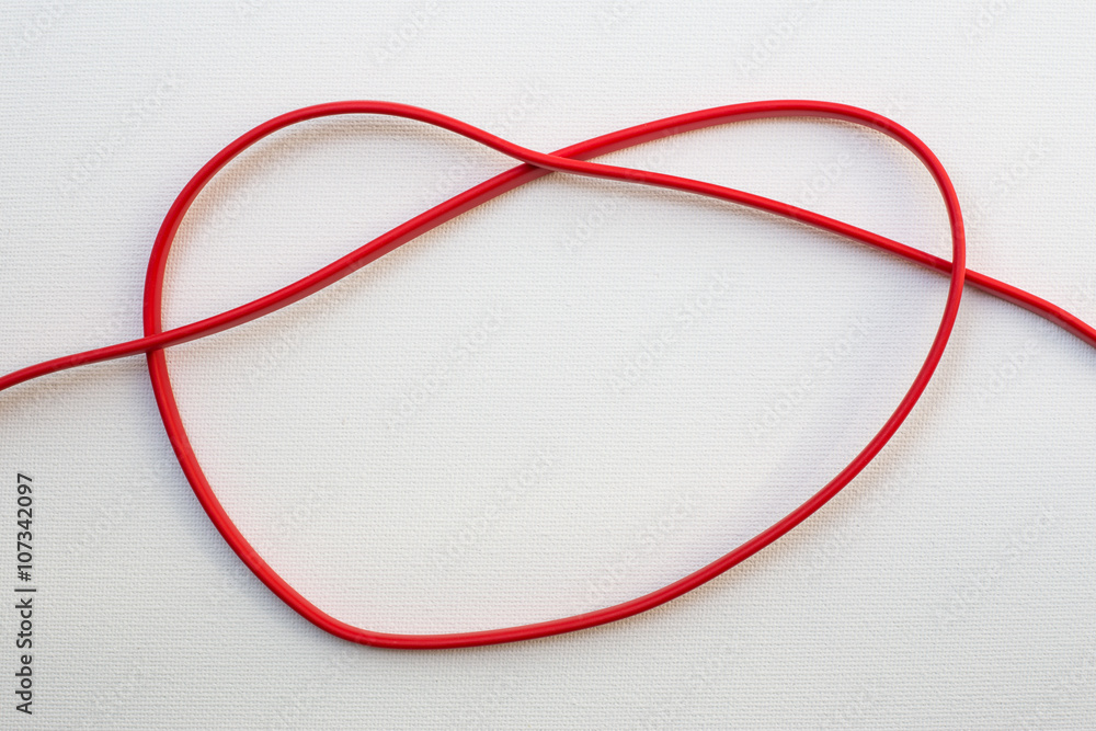 Heart-shaped tie of electric wire Heart-shaped tie of electric wire