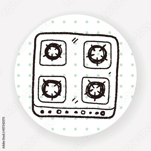 gas stove doodle
