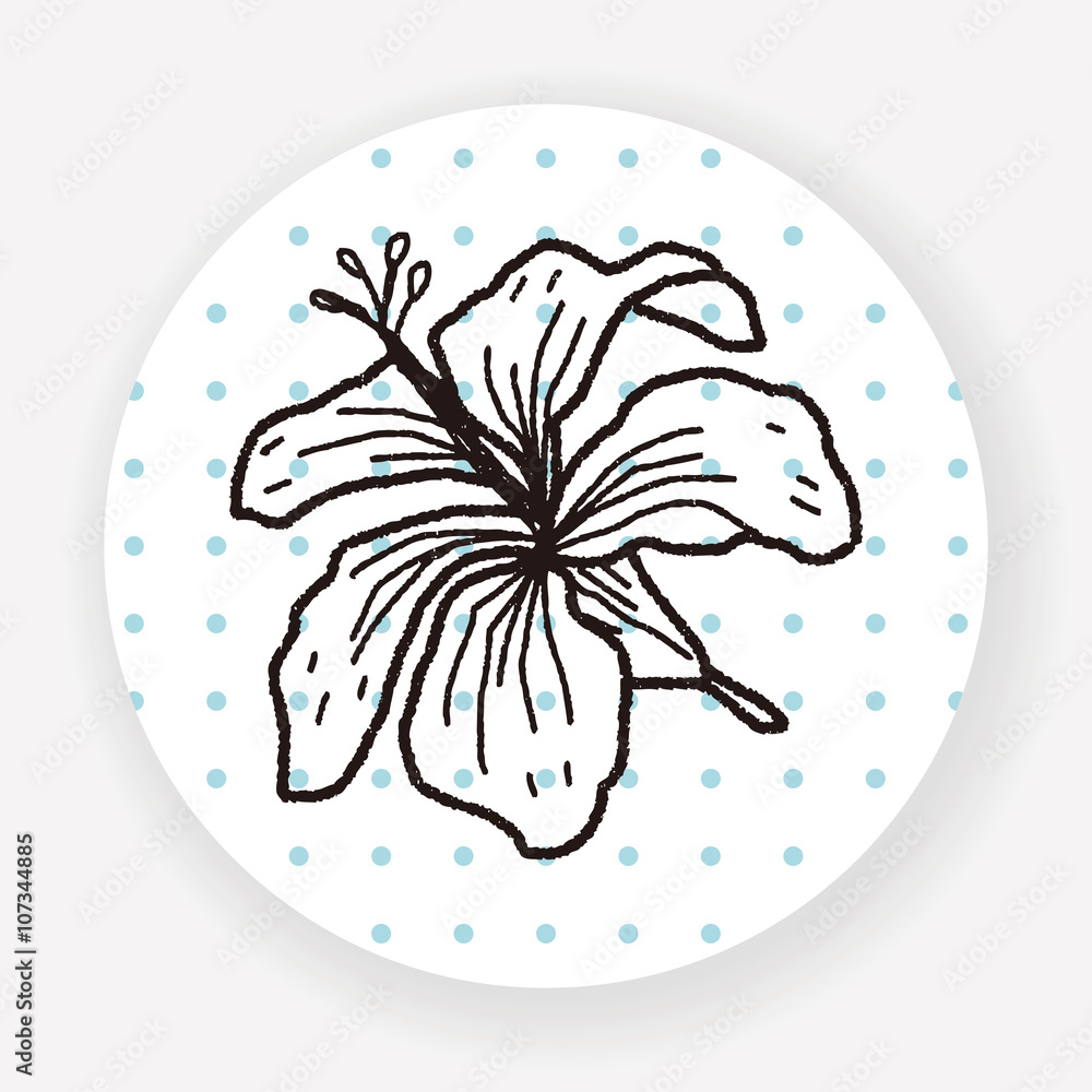 Fototapeta premium flower doodle