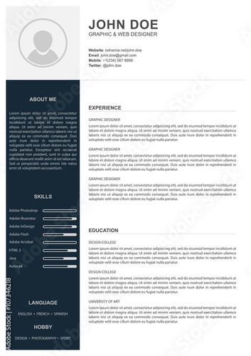 resume cv template