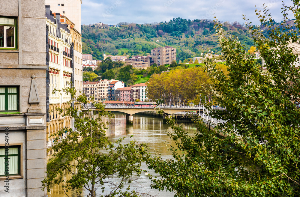Obraz premium Bilbao city in november - shots of Spain - Travel Europe