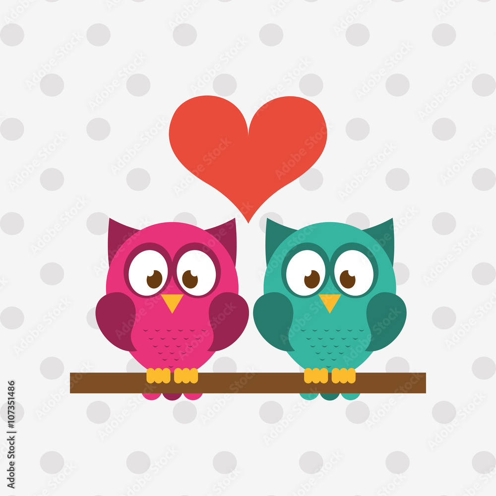 Fototapeta premium owl bird design 