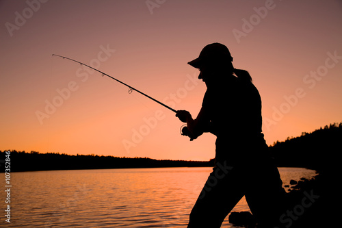 Fishing at Sunset