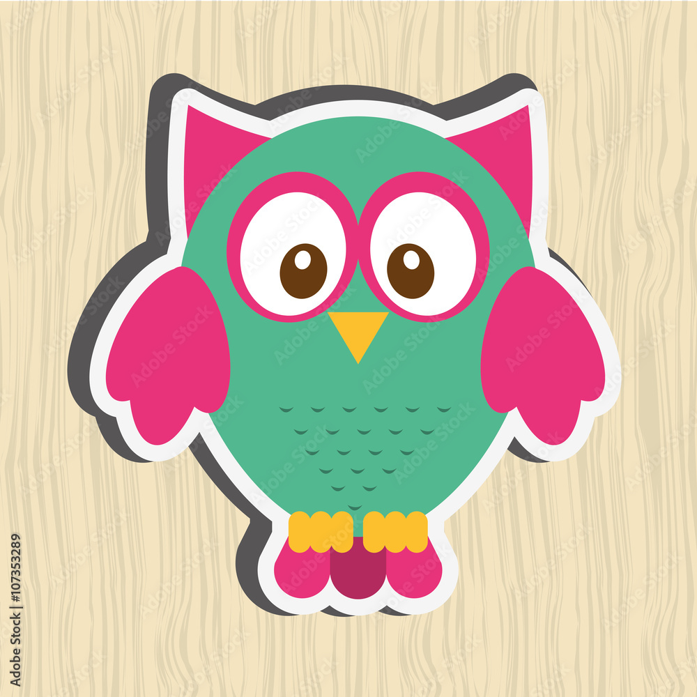 Fototapeta premium owl bird design 