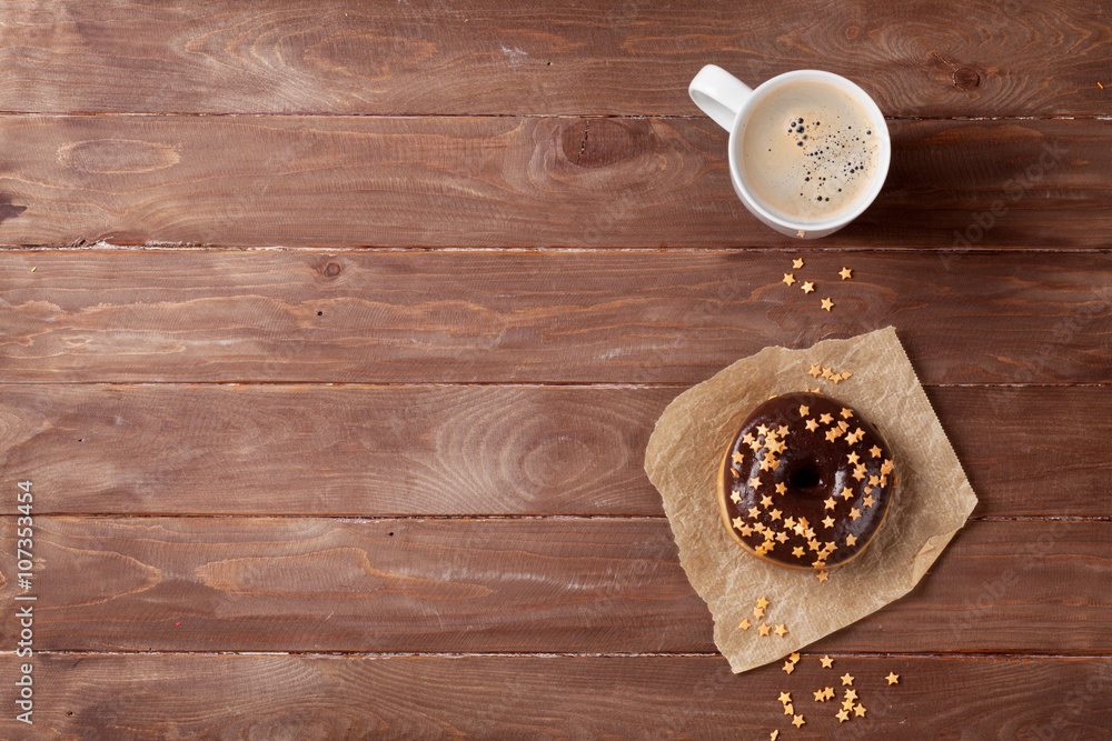 Donut and coffee Donut and coffee