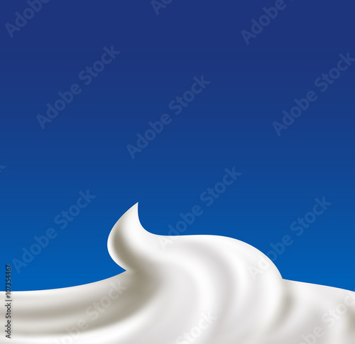 Whipped cream vector