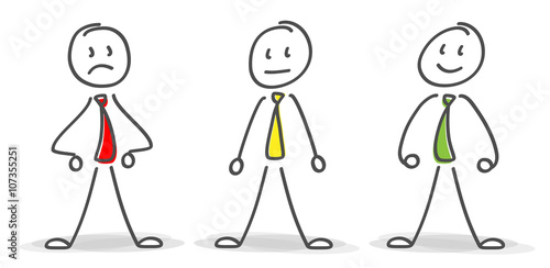 3d Strichmännchen zeigen durch verschiedene Mimiken Ihre Gefühle.Der Gesichtsausdruck ist sehr emotional..Gut, schlecht, oder neutrale stimmung, das ist hier die Frage.