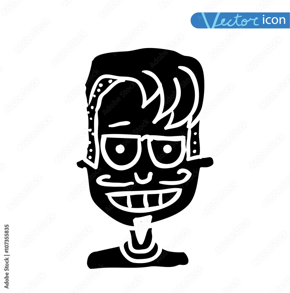 man, boy, vector illustration. man, boy, vector illustration.