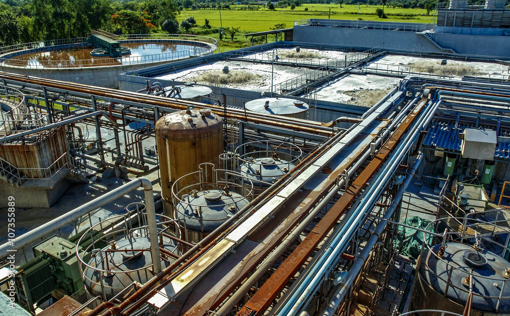 Fototapeta premium Water treatment plant