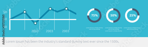 Website Infographic Chart Design Flat