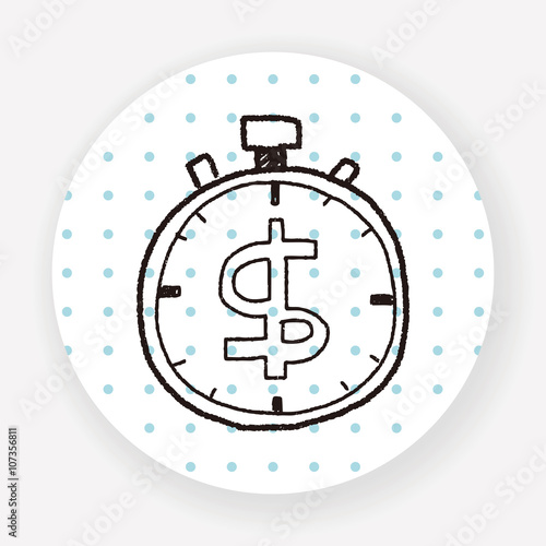 time is money doodle