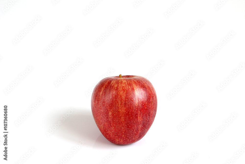Red apple on white background Red apple on white background