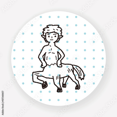 centaur doodle