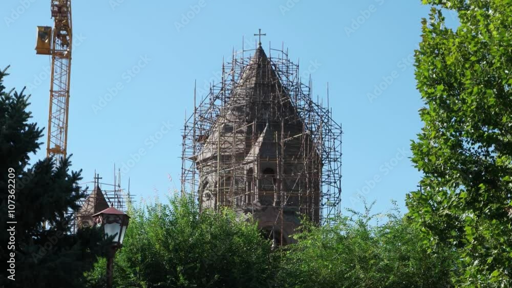 Gyumri, Armenia -Nov 3, 2015: All Saviors church cupola restoring Gyumri, Armenia -Nov 3, 2015: All Saviors church cupola restoring