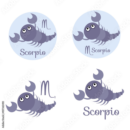 Scorpio cartoon sign
