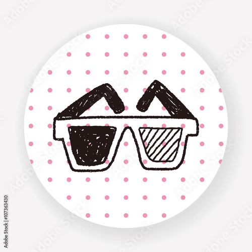 3d glasses doodle