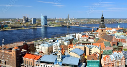 general view on Riga, Latvia