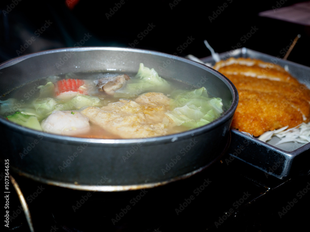 seafood noodle at the Taiwan