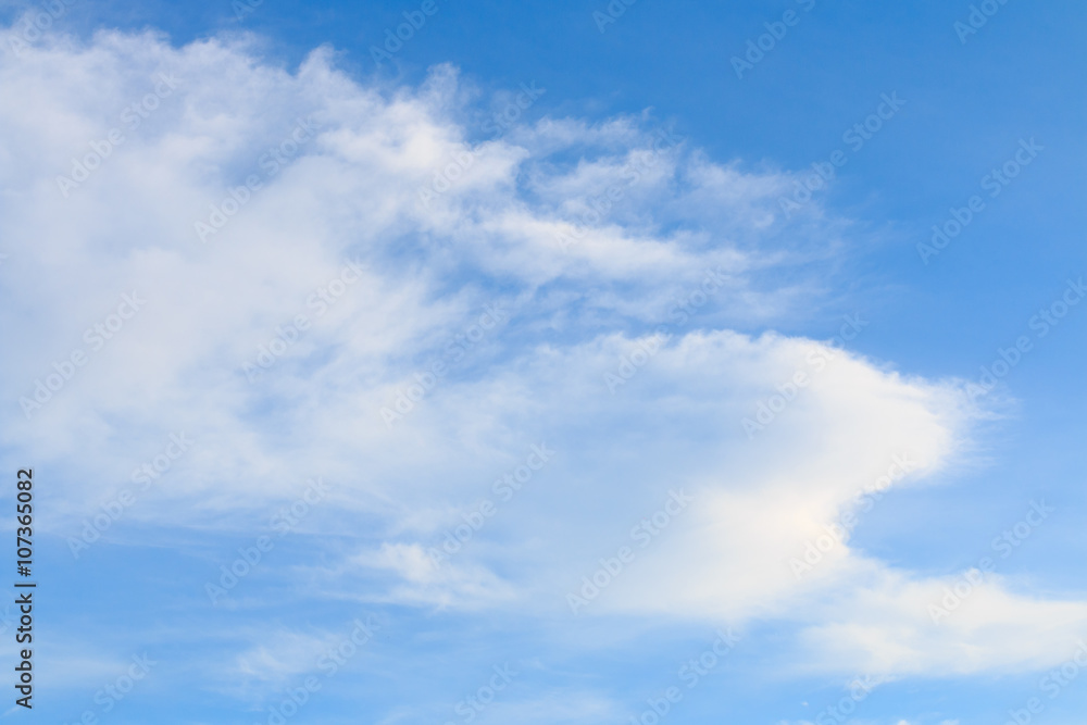 Clouds in the blue sky Clouds in the blue sky