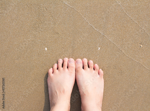 Feet on the beach