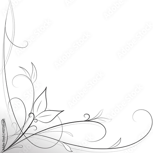 sfondo decorazione foglie bianco e nero