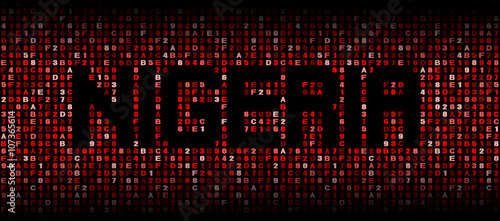 Wallpaper Mural Nigeria text on hex code illustration Torontodigital.ca