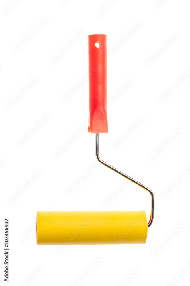 Roller paint brush on isolated white background Roller paint brush on isolated white background