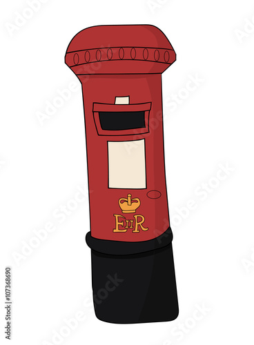 Wallpaper Mural British Red Postal Mail Box Torontodigital.ca
