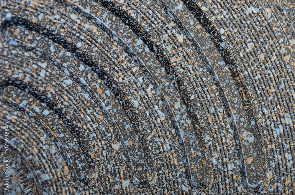 Fototapeta premium Spotted metallic background