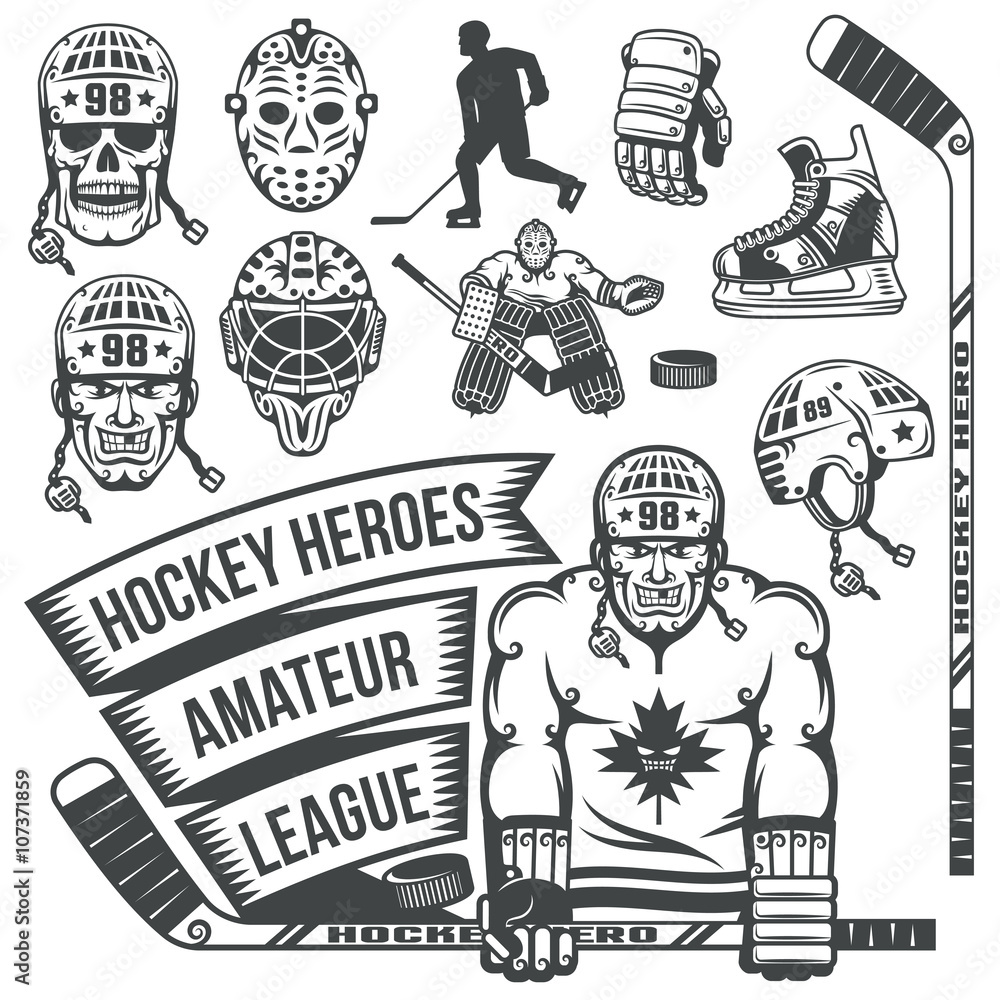 Fototapeta premium Hockey equipment