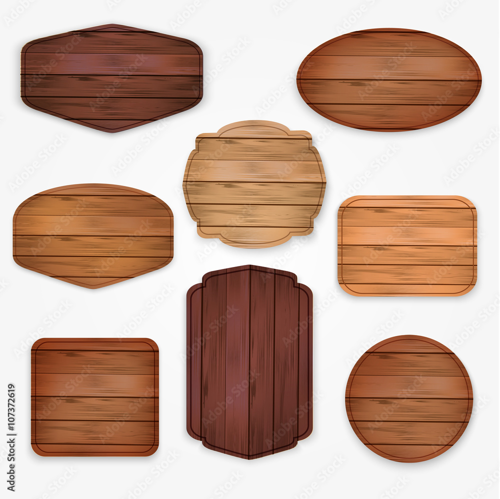 wooden stickers label collection. Set of various shapes wooden sign boards for sale,price and discount stickers, banners, badges,placards and billboards. Vector illustration. wooden stickers label collection. Set of various shapes wooden sign boards for sale,price and discount stickers, banners, badges,placards and billboards. Vector illustration.