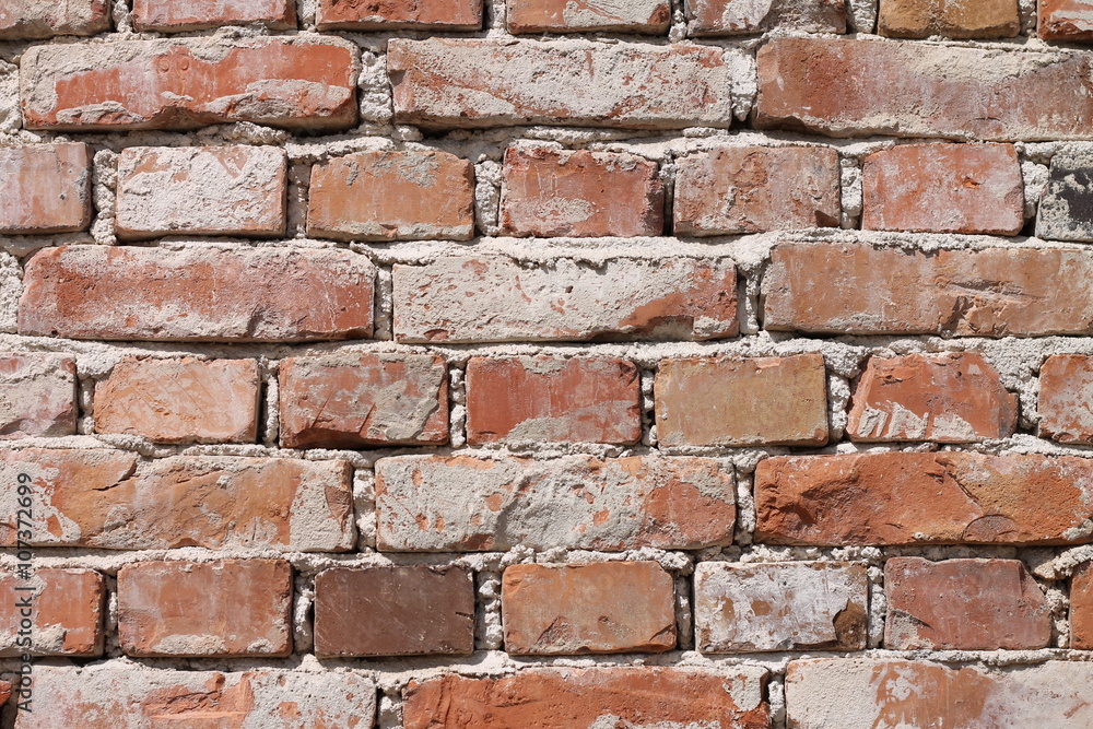Fototapeta premium Red brick wall background