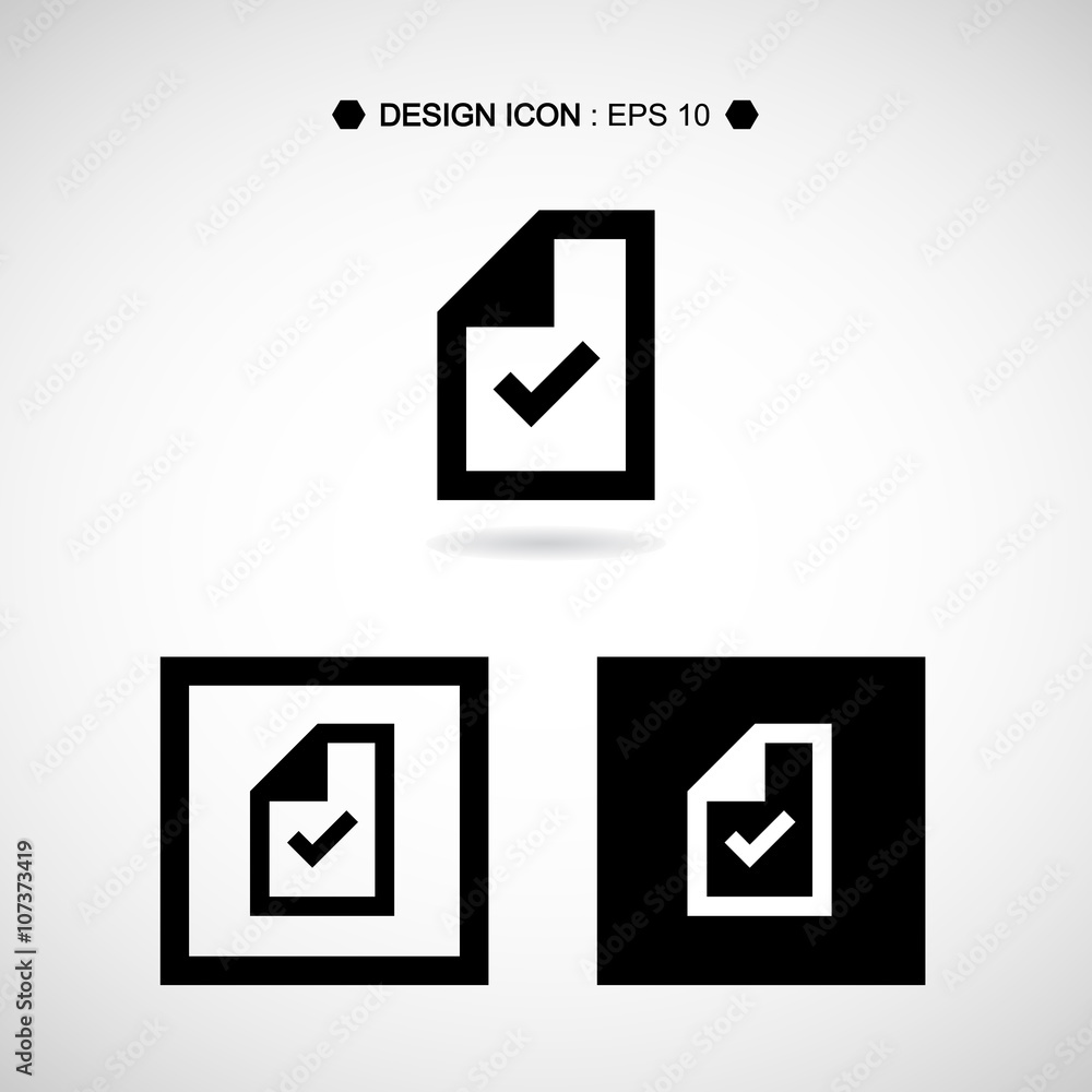 Clipboard right icon 1 great for any use. Vector EPS10. Clipboard right icon 1 great for any use. Vector EPS10.
