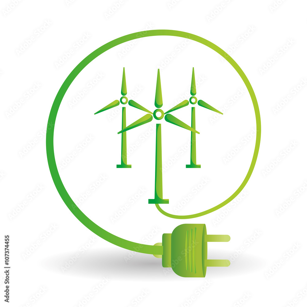 eco plug design , vector illustration eco plug design , vector illustration