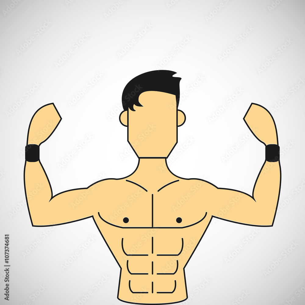 Fototapeta premium Gym icon design , vector illustration