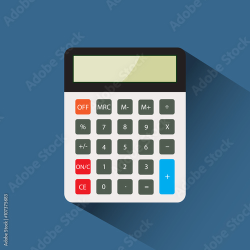 calculator flat icon vector illustration eps 10