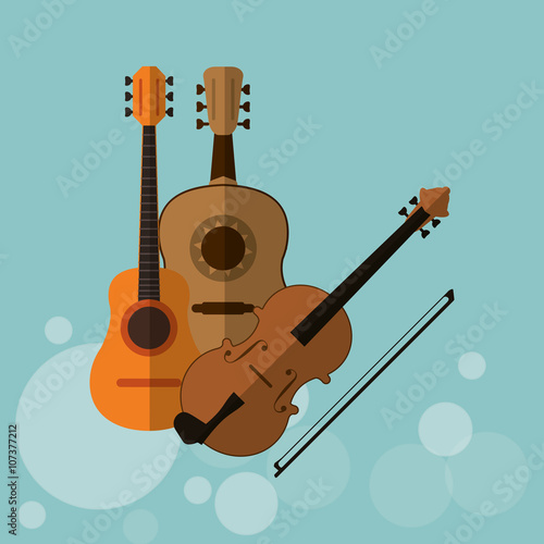 Musical instrument icon design   vector illustration