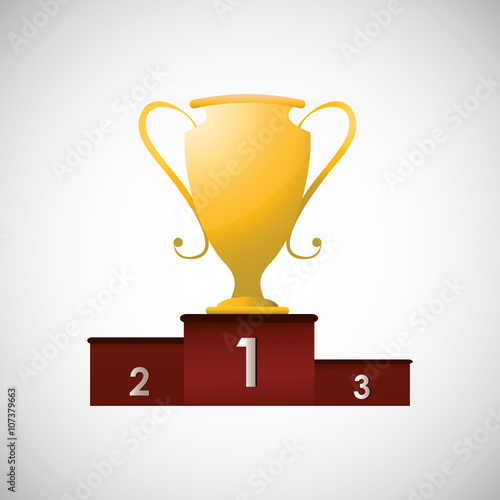 trophy icon design , vector illustration