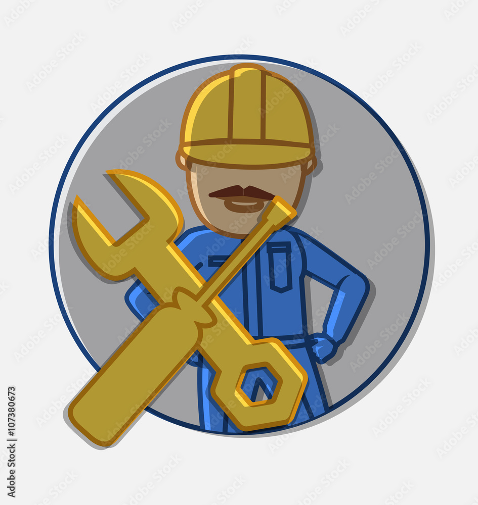 Comic Clipart of Engineer Comic Clipart of Engineer