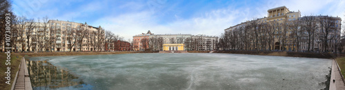Patriarch Ponds panorama, Moscow, Russia
