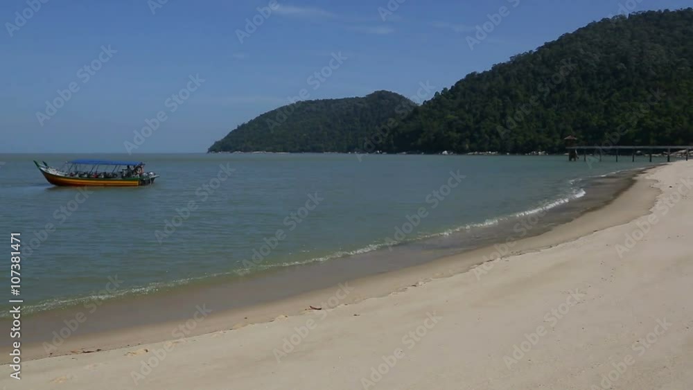 Sea beach on the west coast of the island of Penang, Malaysia. Sea beach on the west coast of the island of Penang, Malaysia.