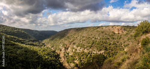 Mountain landscape, Upper Galilee in Israel