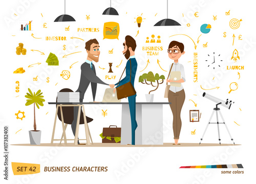 Business characters scene