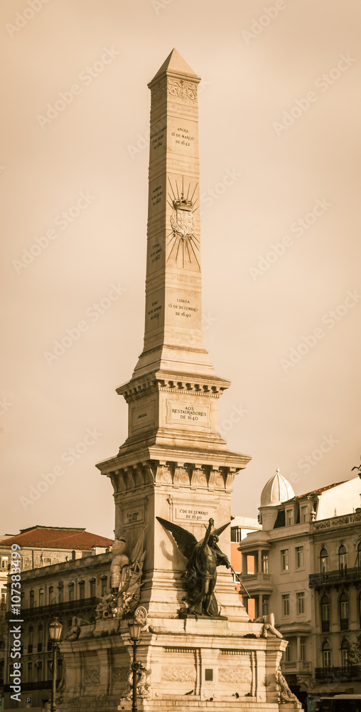 obelisk in  Lisbon Portugal
