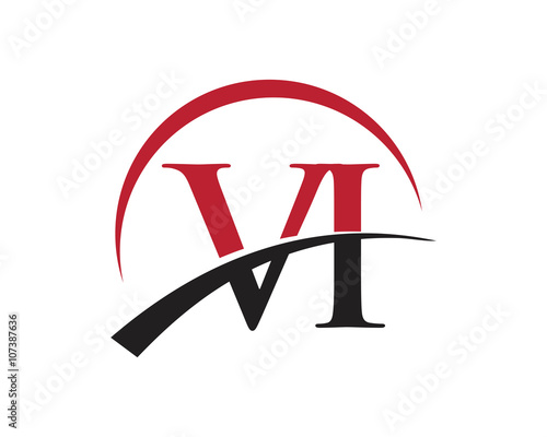 VI red letter logo swoosh